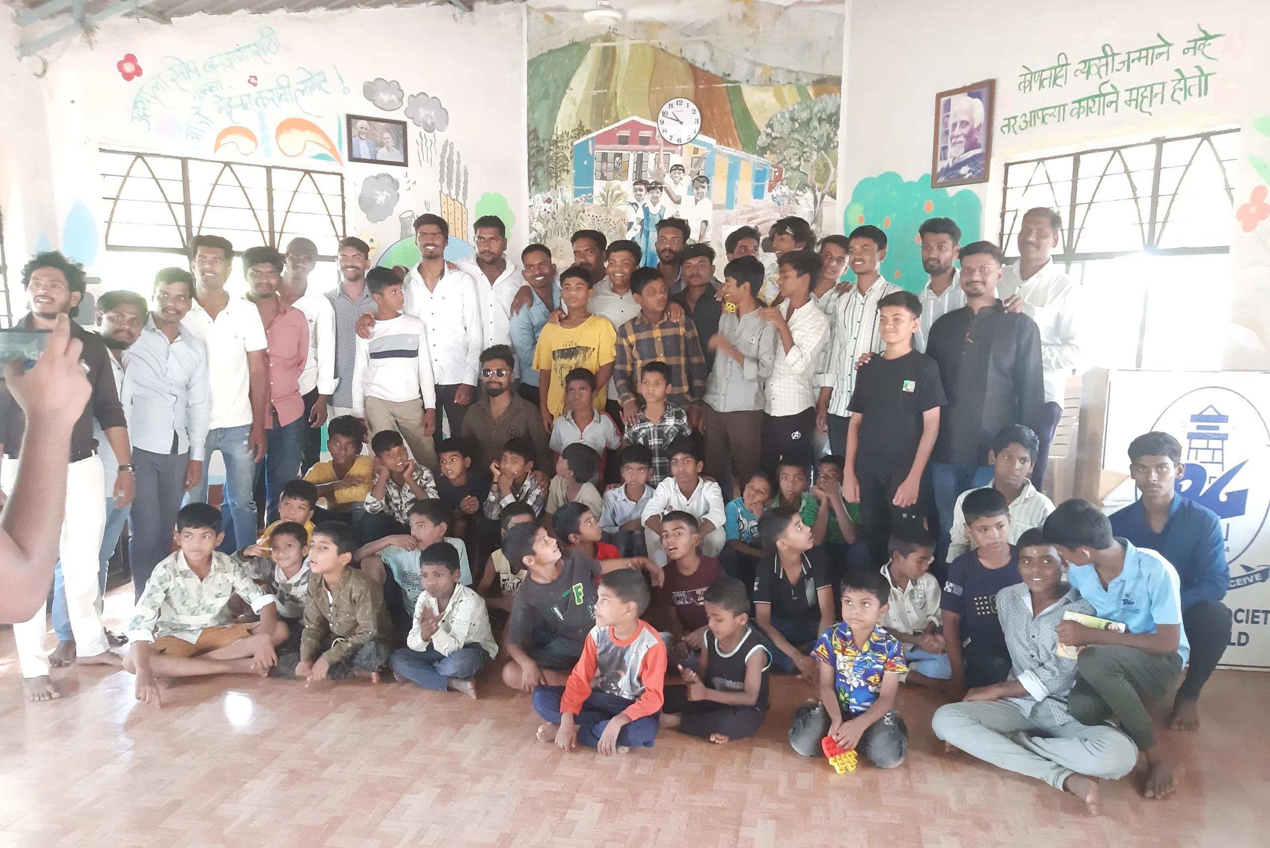 City of Child alumni with hostel children and staff at the CoC Alumni Meet 2026, Kasurdi