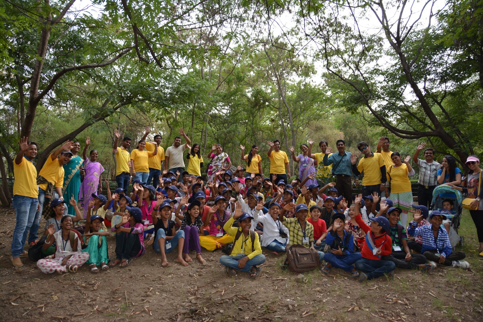 Corporate employee engagement activity where volunteers accompanied a large group of children on a zoo visit, promoting community involvement, team bonding, and CSR outreach.